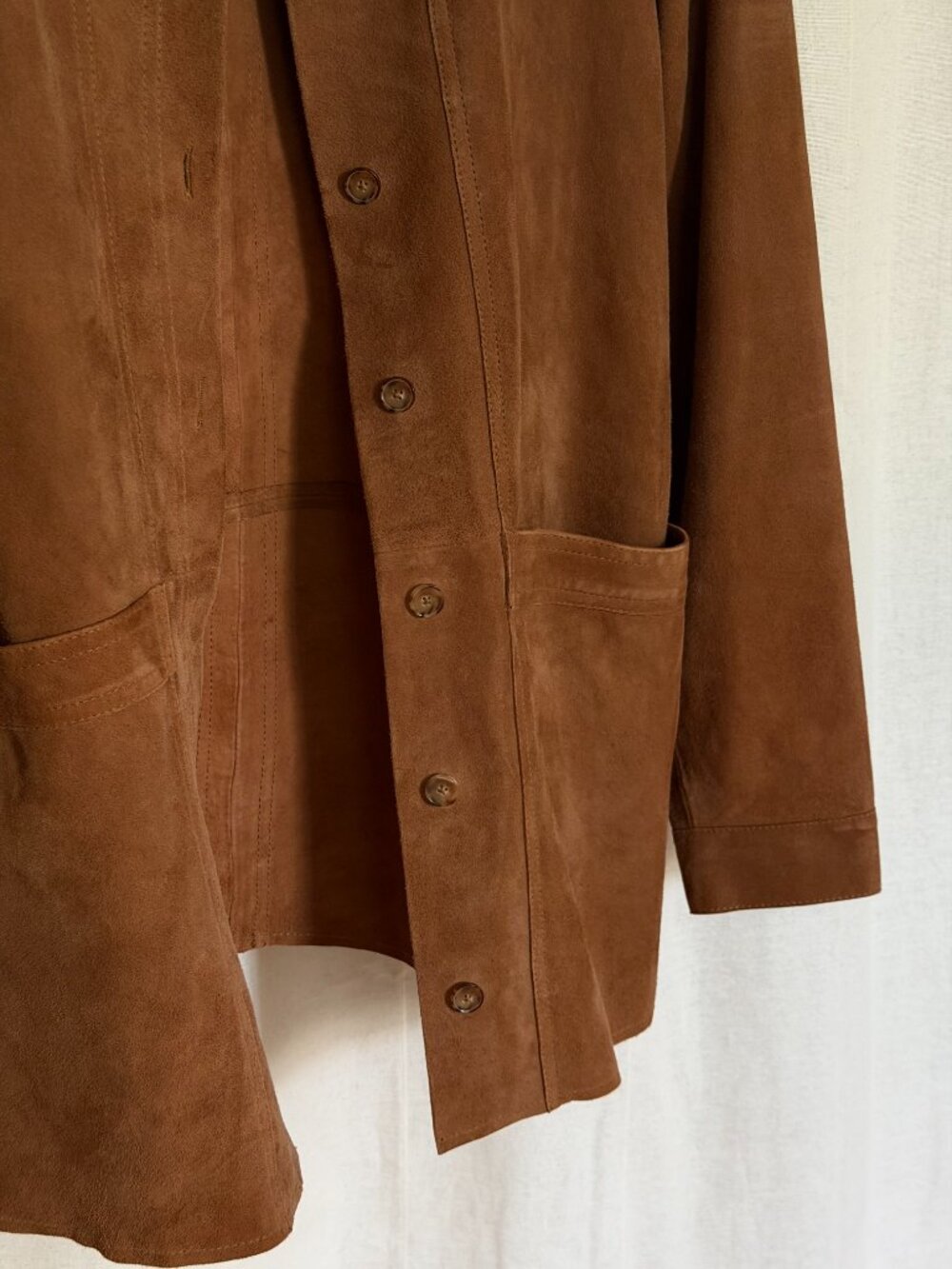 Sezane Will Jacket in Camel Suede - Picture 4 of 5